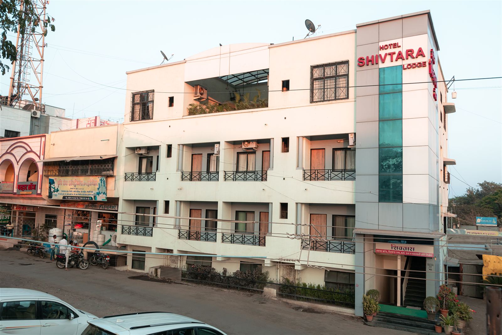 Hotel Shivtara building during the day